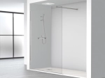 Paroi de douche fixe, réversible, Largeur 78 à 160 cm, Hauteur 195 cm, verre sécurité 10 mm et traité anti-calcaire STOCK DISPONIBLE livraison offerte et rapide.